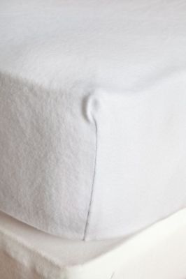 Protège matelas Gentiane molleton coton PU imperméable blanc 160x200 - Toison d'Or
