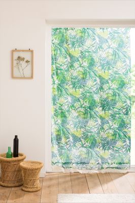 Rideau de porte Miramas coton/polyester/acrylique Jungle 140x225 - Toison d'Or