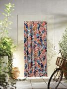 Rideau de porte Miramas coton/polyester/acrylique Tropical 140x250 - Toison d'Or