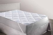 Surmatelas Tender toucher peau de pèche blanc 140x190 - Toison d'Or
