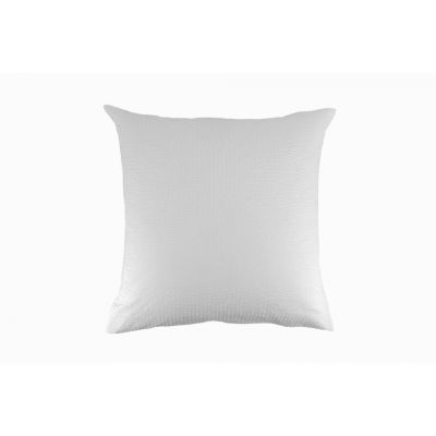 Taie Poppy coton seersucker blanc 65x65 - Toison d'Or