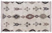 Tapis Dawlish en coton coloris Ivoire/Multicolore 160x230 - The Rug Republic