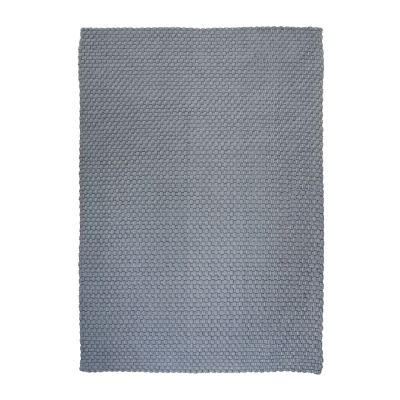 Tapis Galleria tissé main coton gris 230x160 - The Rug Republic
