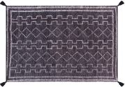 Tapis Gimie en polyéthylène coloris Charbon/Ivoire 190x290 - The Rug Republic