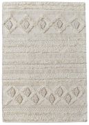 Tapis Hawley tissé main laine coloris ivoire 160x230 - The Rug Republic