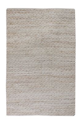 Tapis Ikary tissé main chanvre/coton multicolore ivoire 120x180 - The Rug Republic