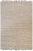 Tapis Joyous tissé main en polyester motifs ethniques beige 180x120 - The Rug Republic