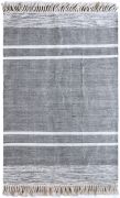 Tapis Kolena tissé main en laine coloris Noir/blanc 180x120 - The Rug Republic