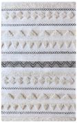 Tapis Lenity tissé main en laine coloris ivoire 120x180 - The Rug Republic