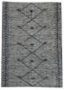 Tapis Léonie tissé main cuir/coton coloris Gris 190x290