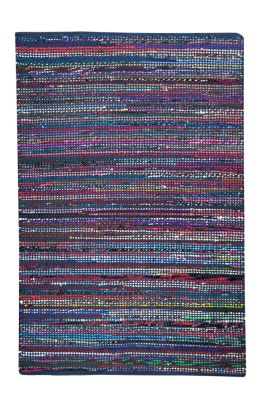 Tapis Madrid tissé main en coton recyclé coloris Multicolore 230x160 - The Rug Republic