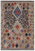 Tapis Nowgan en coton chenille multicolore 160x230 - The Rug Republic