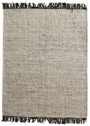 Tapis Rohns tissé main en chanvre coloris gris 160x230 - The Rug Republic
