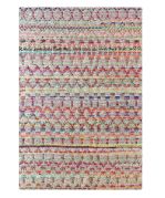 Tapis Saige tissé main coton recyclé/chanvre multicolore 230x160 - The Rug Republic