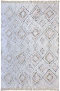 Tapis Salford tufté main 100% coton multicolore 180x120 - The Rug Republic