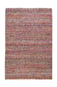 Tapis Sarah tissé main fibres naturelles recyclées multicolore 120x180 - The Rug Republic
