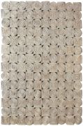 Tapis Sienna noué main en coton recyclé coloris Naturel 160x230 - The Rug Republic