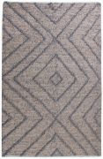 Tapis Worgan tissé main en jute/polyester coloris Gris 160x230 - The Rug Republic