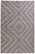 Tapis Worgan tissé main en jute/polyester coloris Gris 160x230 - The Rug Republic