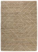 Tapis Worgan tissé main en jute/polyester coloris ivoire 160x230 - The Rug Republic