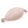 Coussin crochet Plume 30x50 Nude