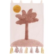 Décoration murale Little Palm coton/support bois multi 40xH50 - Nattiot