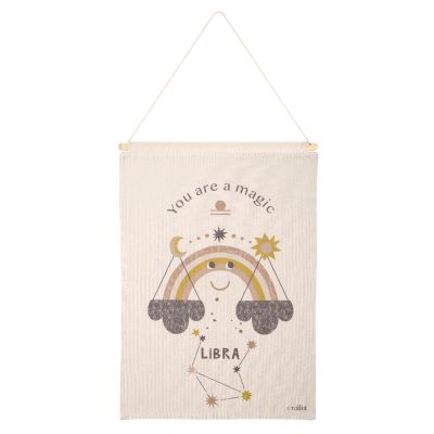 Décoration murale enfant LITTLE LIBRA signe zodiaque Balance 40x50 - Nattiot