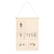 Organisateur mural enfant Flora coton 40x55 - Nattiot