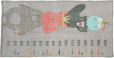 Tapis Totem tissé main coton mesure animaux indiens multicolores 80x170 - Nattiot