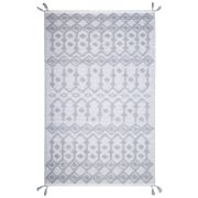 Tapis enfant Blonder tissé main coton coloris gris 110x170 - Nattiot