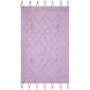 Tapis enfant Eemee tissé main coton coloris mauve 110x170 - Nattiot