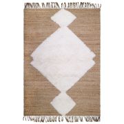 Tapis enfant Elton en jute/laine naturel/écru 110x170 - Nattiot