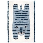 Tapis enfant Elvar tissé machine en polypropylène bleu 100x150 - Nattiot