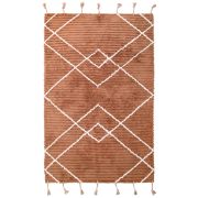 Tapis enfant Lässa tissé main coton toffee 100x150 - Nattiot