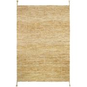 Tapis enfant Lhena laine/coton brun/jaune 100x140 - Nattiot