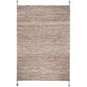 Tapis enfant Lhena laine/coton brun/rose 100x140 - Nattiot