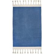 Tapis enfant Lisboa coton recyclé bleu 100x150 - Nattiot