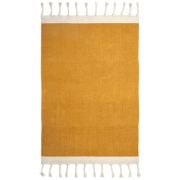 Tapis enfant Lisboa coton recyclé moutarde 100x150 - Nattiot