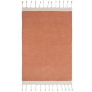 Tapis enfant Lisboa coton recyclé rose/liège 100x150 - Nattiot