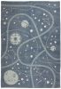 Tapis enfant Little Galaxy en coton motifs étoiles et planètes 100x140