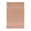 Tapis enfant Mallorca coton/polyester recyclé rose/argile 100x150