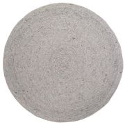 Tapis enfant Neethu gris laine/coton rond Ø160 - Nattiot