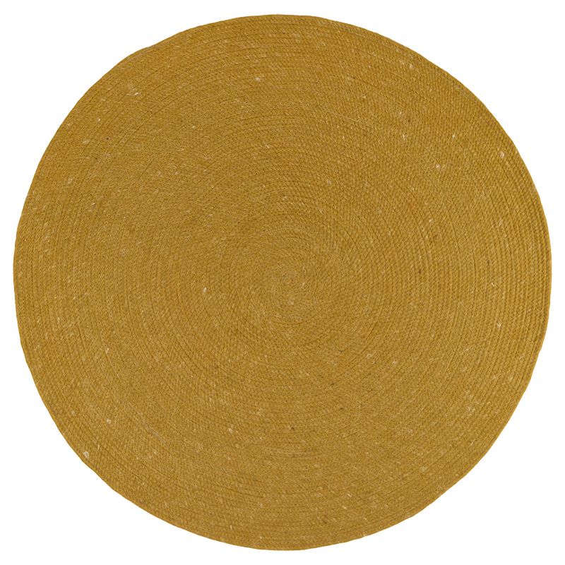 Tapis enfant Neethu tissé main en coton/laine mangue Ø140 - Nattiot