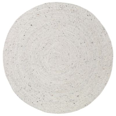 Tapis enfant Neethu tissé main en coton/laine naturel Ø110 - Nattiot