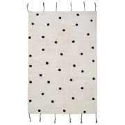 Tapis enfant Nümi tissé main coton naturel/noir 100x150 - Nattiot