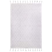 Tapis enfant Orlando tissé main coton mélangé blanc 120x170 - Nattiot