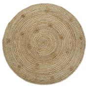 Tapis enfant Siska tressé main en jute naturel Ø140 - Nattiot