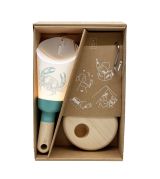 Coffret Lampe Nomade Crabe de Lune base bleue - Maison Polochon