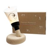 Coffret Lampe Nomade Yves Dimier Chat base noire - Maison Polochon