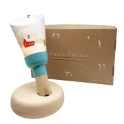 Coffret Lampe Nomade enfant Chalet Enneigé base bleu - Maison Polochon